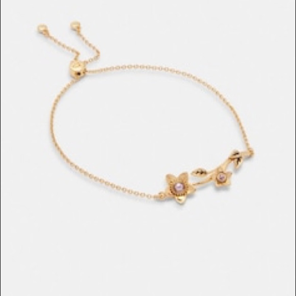 Coach Wildflower Pearl Slider Bracelet